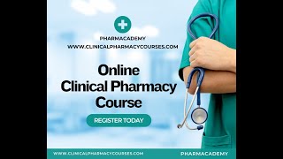 Online Clinical Pharmacy Course  Join Today  Limited Seats Available [upl. by Selie]