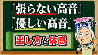 【張らない優しい高音】出し方と体感を感覚的に教えます！【ボイトレ歌が上手くなる】 [upl. by Launam]