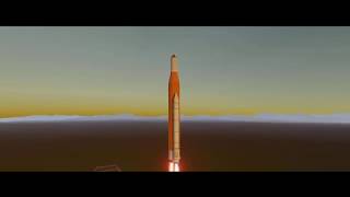 SimpleRockets 2  Space Launch System in RSS by AFF [upl. by Mushro432]