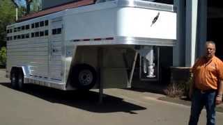 The Trailer Depot Featherlite 76quot x 20 Gooseneck Livestock Trailer [upl. by Schulz]