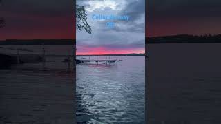 Nice sunset in the Callander bay fishing at the light house fishing bassfishing lighthouse [upl. by Doherty]