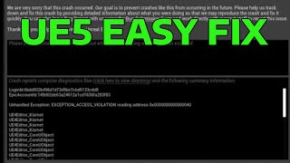 How To Fix Unreal Engine 5 Unhandled Exception EXCEPTION ACCESS VIOLATION writing address 0x00007fff [upl. by Euqilegna357]
