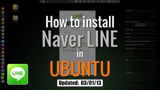 How to install Naver Line instant messaging on Linux Ubuntu 1204  Como instalar Naver Line [upl. by Richers]