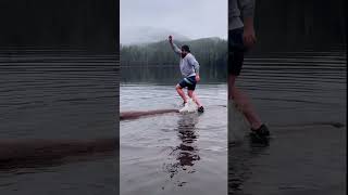 Turbo Tom  Winter Logrolling at Ward Lake in Ketchikan Alaska [upl. by Ashwin888]