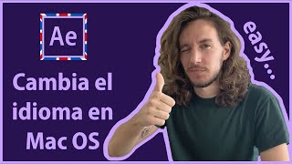 Cambia el Idioma a After Effects en Mac OS  Actualizado AE 2025 [upl. by Artemas]