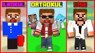 ARDANIN HAYATI  İLKOKUL  ORTAOKUL  LİSE 😱  Minecraft [upl. by Thema631]