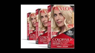 Revlon Hair Color Permanent Blonde Dye Colorsilk with 100 Gray Coverage AmmoniaFree revlon [upl. by Ashlie]