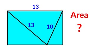 Find the area of the Rectangle  A Very Nice Geometry Problem [upl. by Nyleda]