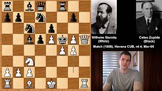 Wilhelm Steinitz vs Celso Golmayo Zupide  Havana 1888 [upl. by Ahsaz168]