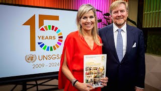 Koningin Maxima viert 15 jaar VN werk in New York [upl. by Milla61]