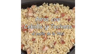 Arroz con Cebolla y Tocineta [upl. by Krissy]