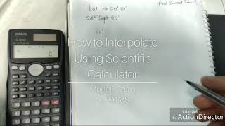 How to Interpolate using Scientific Calculator Casio Fx 991MS  MMD EXAMS [upl. by Zaller]