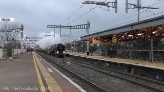 35028 Clan Line with the Belmond British Pullman to Oxford 8 Dec 2018 [upl. by Henden]