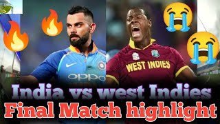 INDIA VS WEST INDIES T20 FINAL MATCH FULL MATCH HIGHLIGHTS  IND VS WI MOST THIRILING EVER🔥😱 [upl. by Shaver]