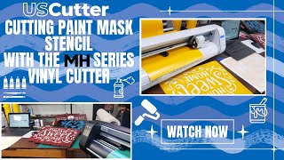 Cutting Paint Mask Stencil With The MH Series Vinyl Cutter [upl. by Eddana]