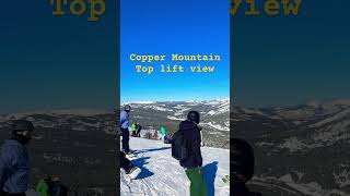 View at Copper Mountain Highest Peak coppermountain highestpeak skiresort snowboarding views [upl. by Latrice]