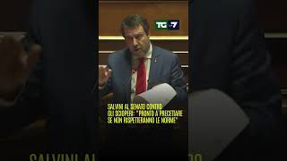 Salvini al senato contro gli scioperi quotPronto a precettare se non rispetteranno le normequot [upl. by Ardy]