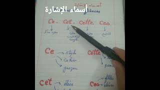 أسماء الاشارة ce cet cette ces [upl. by Thamora]