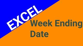 How To Calculate Week Ending Date [upl. by Uda]