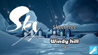 Windy hill Sky Sheet Music  P Sky [upl. by Ellenet]