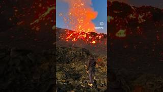 This Volcano Pitón De La Fournaise earthpix word volcano volcanicactivity interesting fire [upl. by Clary]