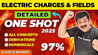 Electric Charge and Field OneShot 👉Chapter 1 Physics detailed Oneshot for Class12 Boards [upl. by Zehe976]