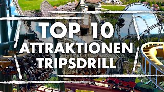 TOP 10 Fahrgeschäfte im Erlebnispark Tripsdrill [upl. by Mas]