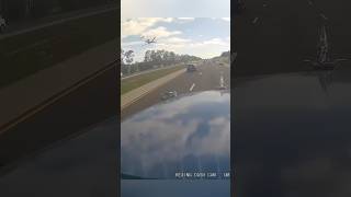 Dashcam captures Bombardier Challenger 600 plane crash on i75 in Florida [upl. by Adnolehs]