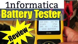 Battery System Tester BT360 Autool Test Review [upl. by Cordelie]