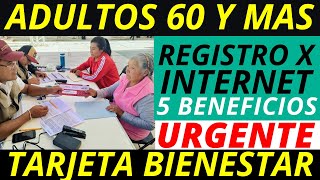 Tarjeta bienestar para Adultos Mayores de 60 y más 😱💳 [upl. by Suhcnip]