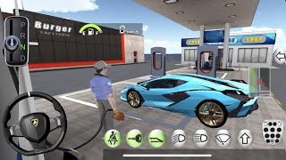 3D Driving Class Simulation  Funny Police Officer Refuel His Super Car Gas Crazy Driving Gameplay [upl. by Hooker]