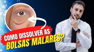 Como dissolver as bolsas malares e melhorar o aspecto do rosto  Dicas e técnicas eficazes [upl. by Johm]