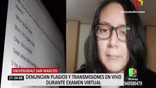 San Marcos denuncian plagio durante examen virtual y esto responde la universidad [upl. by Elrod]