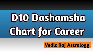 D10 Dashamsha Chart Analysis for Career in Astrology  How To Read D10 Dashamsha Chart in Astrology [upl. by Aguste]