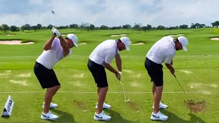 BROOKS KOEPKA GOLF SWING  IRON SWING  Full Speed  SLOW MOTION [upl. by Okorih356]