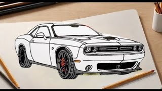 quotBeginners Guide to Sketching a Dodge Challengerquot [upl. by Lebaron348]