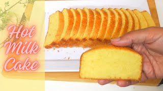 Hot Milk Cake  Super Soft Cake Without oven By Taste with Khadija [upl. by Aihcsrop979]