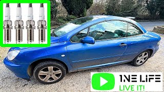 Peugeot 307 How To Change Spark Plugs Anti Pollution Fault Code P1366 P1340 Fix [upl. by Shultz]