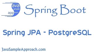 How to use Spring JPA with PostgreSQL  Spring Boot [upl. by Fessuoy7]