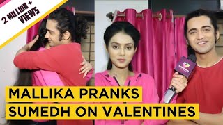 Mallika Singh Aka Radha Pranks Sumedh Mudgalkar Aka Krishna On Valentines  Exclusive [upl. by Kedezihclem]