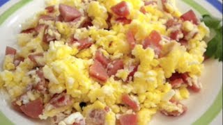 HUEVOS REVUELTOS CON SALCHICHA  Receta Facil [upl. by Nurat]