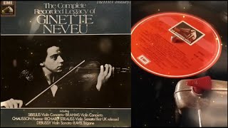 GINETTE NEVEUDebussy Violin Sonata in G minorJean Neveu [upl. by Daahsar]