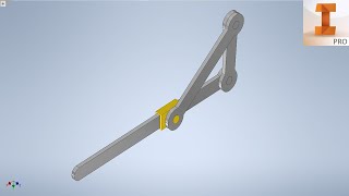 Slider Crank Mechanism 3 Bars  Animation [upl. by Ainotna]