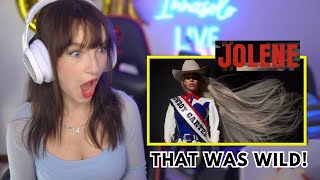 Beyoncé  JOLENE Official Lyric Video  First Time Reaction [upl. by Ahar819]