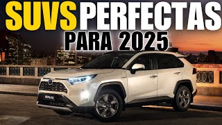 12 SUV s PERFECTAS para COMPRAR en 2025  LAS MEJORES SUVS QUE NO TE FALLARAN [upl. by Esorrebma]