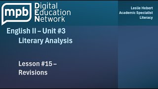 MPB English II Unit 3 Lesson 15 Revisions [upl. by Harlamert245]