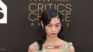 HoYeon Jung is Stunning at 2022 Critics Choice Awards Red carpet [upl. by Yendis]