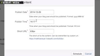 Confluence demo How to schedule blog posts [upl. by Inva468]