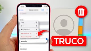 ELIMINAR varios CONTACTOS a la vez en iPhone y duplicados ❌ [upl. by Winn]