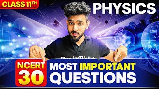 CBSE Class 11th Physics  30 Most Important Questions [upl. by Ilarin585]